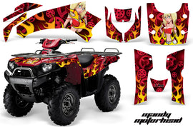 ATV Graphics Kit Quad Decal Wrap For Kawasaki Brute Force 750i 2005-2011 MOTO MANDY RED-atv motorcycle utv parts accessories gear helmets jackets gloves pantsAll Terrain Depot
