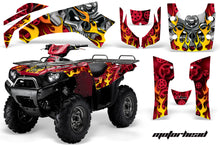 Load image into Gallery viewer, ATV Graphics Kit Quad Decal Wrap For Kawasaki Brute Force 750i 2005-2011 MOTORHEAD RED-atv motorcycle utv parts accessories gear helmets jackets gloves pantsAll Terrain Depot