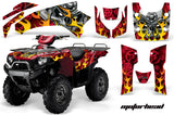 ATV Graphics Kit Quad Decal Wrap For Kawasaki Brute Force 650i 2004-2012 MOTORHEAD RED