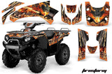 ATV Graphics Kit Quad Decal Wrap For Kawasaki Brute Force 650i 2004-2012 FIRESTORM ORANGE
