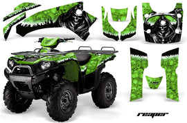 ATV Graphics Kit Quad Decal Wrap For Kawasaki Brute Force 750i 2005-2011 REAPER GREEN-atv motorcycle utv parts accessories gear helmets jackets gloves pantsAll Terrain Depot