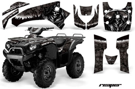 ATV Graphics Kit Quad Decal Wrap For Kawasaki Brute Force 750i 2005-2011 REAPER BLACK-atv motorcycle utv parts accessories gear helmets jackets gloves pantsAll Terrain Depot