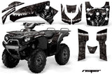 ATV Graphics Kit Quad Decal Wrap For Kawasaki Brute Force 750i 2005-2011 REAPER BLACK
