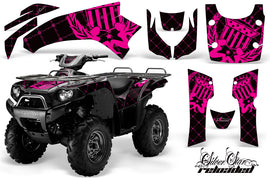 ATV Graphics Kit Quad Decal Wrap For Kawasaki Brute Force 650i 2004-2012 RELOADED SILVER BLACK-atv motorcycle utv parts accessories gear helmets jackets gloves pantsAll Terrain Depot
