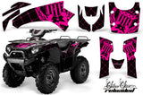 ATV Graphics Kit Quad Decal Wrap For Kawasaki Brute Force 650i 2004-2012 RELOADED SILVER BLACK
