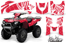 Load image into Gallery viewer, ATV Graphics Kit Quad Decal Wrap For Kawasaki Brute Force 750i 2005-2011 RELOADED WHITE RED-atv motorcycle utv parts accessories gear helmets jackets gloves pantsAll Terrain Depot