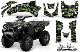 ATV Graphics Kit Quad Decal Wrap For Kawasaki Brute Force 750i 2005-2011 SSSH GREEN BLACK-atv motorcycle utv parts accessories gear helmets jackets gloves pantsAll Terrain Depot