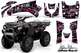 ATV Graphics Kit Quad Decal Wrap For Kawasaki Brute Force 750i 2005-2011 SSSH PINK BLACK-atv motorcycle utv parts accessories gear helmets jackets gloves pantsAll Terrain Depot