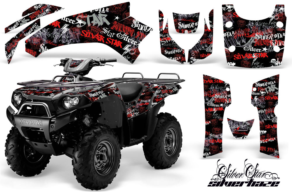 ATV Graphics Kit Quad Decal Wrap For Kawasaki Brute Force 650i 2004-2012 SSSH RED BLACK-atv motorcycle utv parts accessories gear helmets jackets gloves pantsAll Terrain Depot