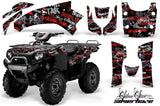 ATV Graphics Kit Quad Decal Wrap For Kawasaki Brute Force 750i 2005-2011 SSSH RED BLACK