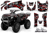 ATV Graphics Kit Quad Decal Wrap For Kawasaki Brute Force 650i 2004-2012 SSSH RED BLACK