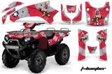 ATV Graphics Kit Quad Decal Wrap For Kawasaki Brute Force 750i 2005-2011 TBOMBER RED
