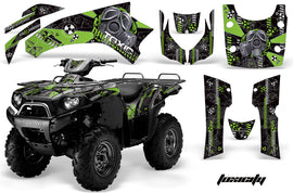 ATV Graphics Kit Quad Decal Wrap For Kawasaki Brute Force 750i 2005-2011 TOXIC GREEN BLACK-atv motorcycle utv parts accessories gear helmets jackets gloves pantsAll Terrain Depot