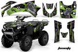 ATV Graphics Kit Quad Decal Wrap For Kawasaki Brute Force 750i 2005-2011 TOXIC GREEN BLACK