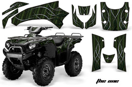 ATV Graphics Kit Quad Decal Wrap For Kawasaki Brute Force 750i 2005-2011 THE ONE GREEN-atv motorcycle utv parts accessories gear helmets jackets gloves pantsAll Terrain Depot