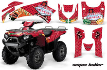 Load image into Gallery viewer, ATV Graphics Kit Quad Decal Wrap For Kawasaki Brute Force 750i 2005-2011 VEGAS RED-atv motorcycle utv parts accessories gear helmets jackets gloves pantsAll Terrain Depot