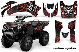 ATV Graphics Kit Quad Decal Wrap For Kawasaki Brute Force 750i 2005-2011 WIDOW RED BLACK-atv motorcycle utv parts accessories gear helmets jackets gloves pantsAll Terrain Depot