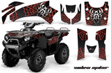 ATV Graphics Kit Quad Decal Wrap For Kawasaki Brute Force 650i 2004-2012 WIDOW RED BLACK