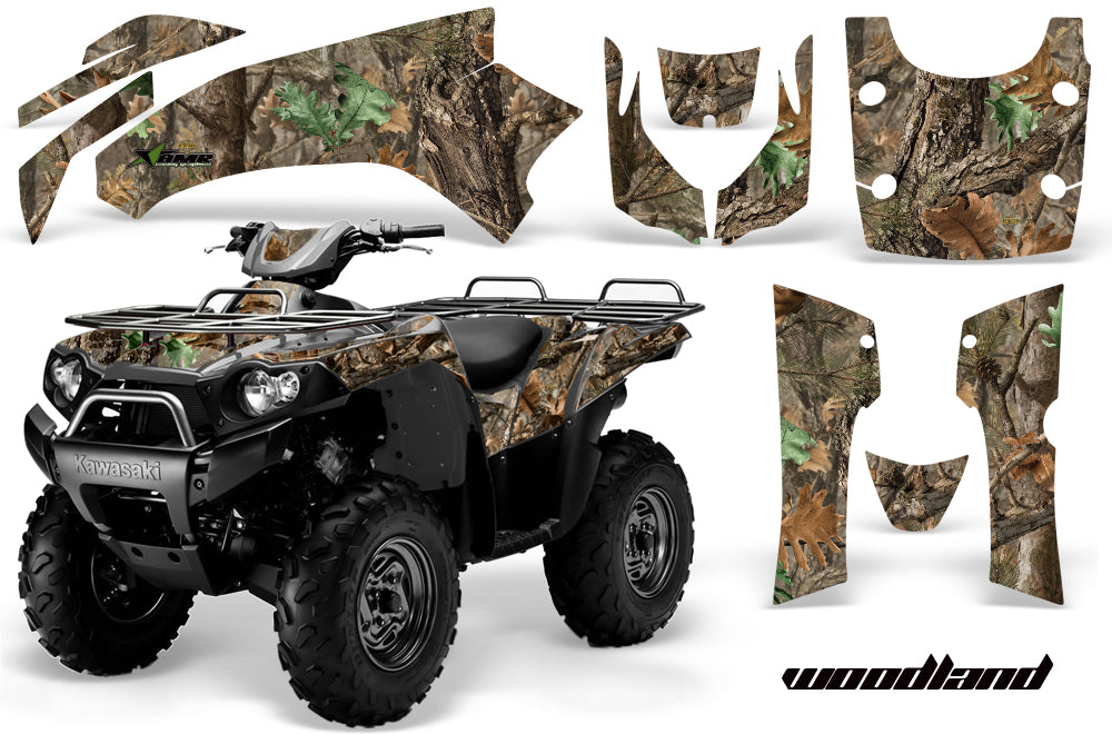 ATV Graphics Kit Quad Decal Wrap For Kawasaki Brute Force 650i 2004-2012 WOODLAND CAMO-atv motorcycle utv parts accessories gear helmets jackets gloves pantsAll Terrain Depot