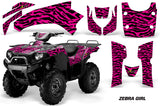 ATV Graphics Kit Quad Decal Wrap For Kawasaki Brute Force 750i 2005-2011 ZEBRA PINK