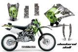 Dirt Bike Graphics Kit Decal Sticker Wrap For Kawasaki KDX200 1995-2006 CHECKERED GREEN
