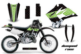 Dirt Bike Graphics Kit Decal Sticker Wrap For Kawasaki KDX200 1995-2006 DIAMOND RACE GREEN BLACK