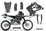 Dirt Bike Graphics Kit Decal Sticker Wrap For Kawasaki KDX200 1995-2006 DIGICAMO BLACK