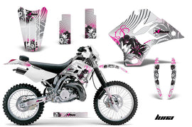 Dirt Bike Graphics Kit Decal Sticker Wrap For Kawasaki KDX200 1995-2006 LUNA PINK-atv motorcycle utv parts accessories gear helmets jackets gloves pantsAll Terrain Depot