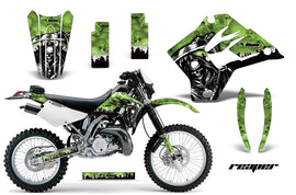 Dirt Bike Graphics Kit Decal Sticker Wrap For Kawasaki KDX200 1995-2006 REAPER GREEN-atv motorcycle utv parts accessories gear helmets jackets gloves pantsAll Terrain Depot