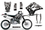 Dirt Bike Graphics Kit Decal Sticker Wrap For Kawasaki KDX200 1995-2006 REAPER SILVER