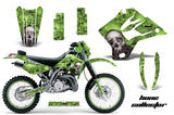 Graphics Kit Decal Sticker Wrap + # Plates For Kawasaki KDX200 1995-2006 BONES GREEN