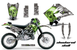 Graphics Kit Decal Sticker Wrap + # Plates For Kawasaki KDX200 1995-2006 CHECKERED GREEN-atv motorcycle utv parts accessories gear helmets jackets gloves pantsAll Terrain Depot