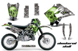 Graphics Kit Decal Sticker Wrap + # Plates For Kawasaki KDX200 1995-2006 CHECKERED GREEN