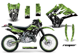 Graphics Kit Decal Sticker Wrap + # Plates For Kawasaki KDX200 1995-2006 REAPER GREEN-atv motorcycle utv parts accessories gear helmets jackets gloves pantsAll Terrain Depot