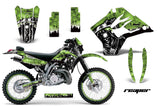 Graphics Kit Decal Sticker Wrap + # Plates For Kawasaki KDX200 1995-2006 REAPER GREEN
