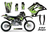 Graphics Kit Decal Sticker Wrap + # Plates For Kawasaki KDX200 1995-2006 TRIBAL GREEN BLACK