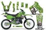 Dirt Bike Graphics Kit Decal Sticker Wrap For Kawasaki KDX200 1989-1994 BONES GREEN