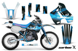 Dirt Bike Graphics Kit Decal Sticker Wrap For Kawasaki KDX200 1989-1994 CARBONX BLUE