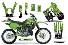 Dirt Bike Graphics Kit Decal Sticker Wrap For Kawasaki KDX200 1989-1994 REAPER GREEN-atv motorcycle utv parts accessories gear helmets jackets gloves pantsAll Terrain Depot