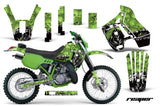 Dirt Bike Graphics Kit Decal Sticker Wrap For Kawasaki KDX200 1989-1994 REAPER GREEN