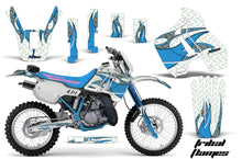 Load image into Gallery viewer, Dirt Bike Graphics Kit Decal Sticker Wrap For Kawasaki KDX200 1989-1994 TRIBAL BLUE WHITE-atv motorcycle utv parts accessories gear helmets jackets gloves pantsAll Terrain Depot