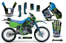 Load image into Gallery viewer, Dirt Bike Graphics Kit Decal Sticker Wrap For Kawasaki KDX200 1989-1994 TOXIC GREEN BLACK-atv motorcycle utv parts accessories gear helmets jackets gloves pantsAll Terrain Depot