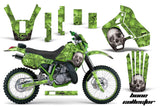 Graphics Kit Decal Sticker Wrap + # Plates For Kawasaki KDX200 1989-1994 BONES GREEN