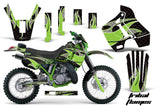 Graphics Kit Decal Sticker Wrap + # Plates For Kawasaki KDX200 1989-1994 TRIBAL GREEN BLACK