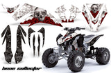 ATV Graphics Kit Quad Decal Sticker Wrap For Kawasaki KFX450R 2008-2014 BONES WHITE