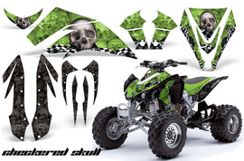 ATV Graphics Kit Quad Decal Sticker Wrap For Kawasaki KFX450R 2008-2014 CHECKERED GREEN-atv motorcycle utv parts accessories gear helmets jackets gloves pantsAll Terrain Depot