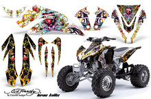 Load image into Gallery viewer, ATV Graphics Kit Quad Decal Sticker Wrap For Kawasaki KFX450R 2008-2014 EDHLK WHITE-atv motorcycle utv parts accessories gear helmets jackets gloves pantsAll Terrain Depot