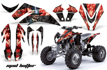 Load image into Gallery viewer, ATV Graphics Kit Quad Decal Sticker Wrap For Kawasaki KFX450R 2008-2014 HATTER RED BLACK-atv motorcycle utv parts accessories gear helmets jackets gloves pantsAll Terrain Depot