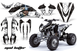 ATV Graphics Kit Quad Decal Sticker Wrap For Kawasaki KFX450R 2008-2014 HATTER WHITE BLACK-atv motorcycle utv parts accessories gear helmets jackets gloves pantsAll Terrain Depot