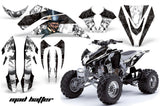 ATV Graphics Kit Quad Decal Sticker Wrap For Kawasaki KFX450R 2008-2014 HATTER WHITE BLACK